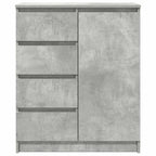 vidaXL Sideboard mit Schubladen Betongrau 71x35x84 cm Holzwerkstoff