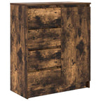 vidaXL Sideboard mit Schubladen Räuchereiche 71x35x84 cm Holzwerkstoff