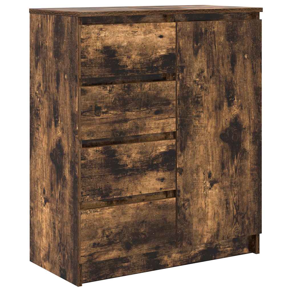 vidaXL Sideboard mit Schubladen Räuchereiche 71x35x84 cm Holzwerkstoff