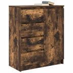 vidaXL Sideboard mit Schubladen Räuchereiche 71x35x84 cm Holzwerkstoff
