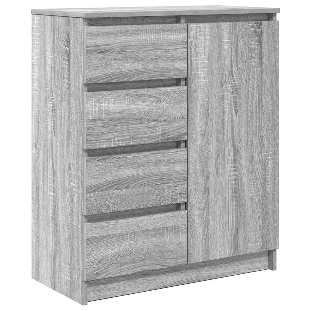 vidaXL Sideboard mit Schubladen Grau Sonoma 71x35x84 cm Holzwerkstoff