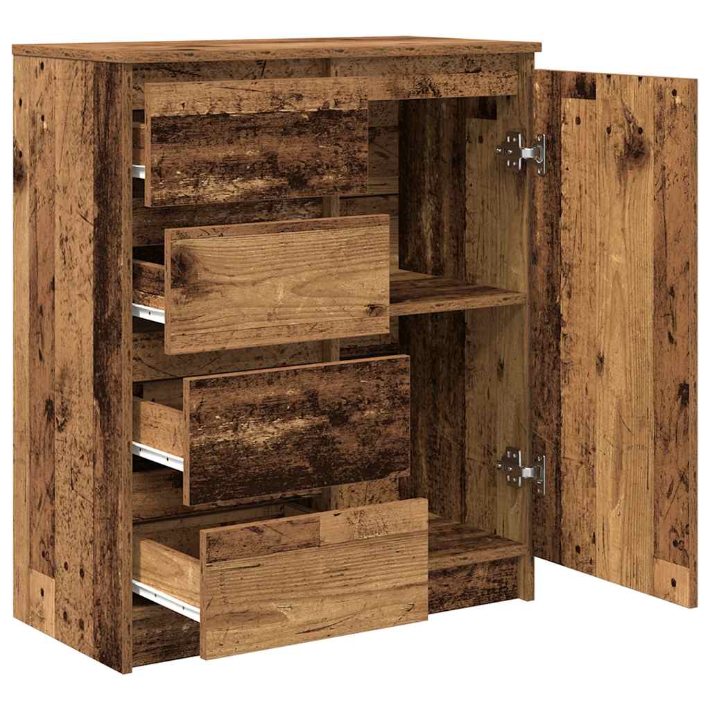 vidaXL Sideboard mit Schubladen Altholz-Optik 71x35x84cm Holzwerkstoff
