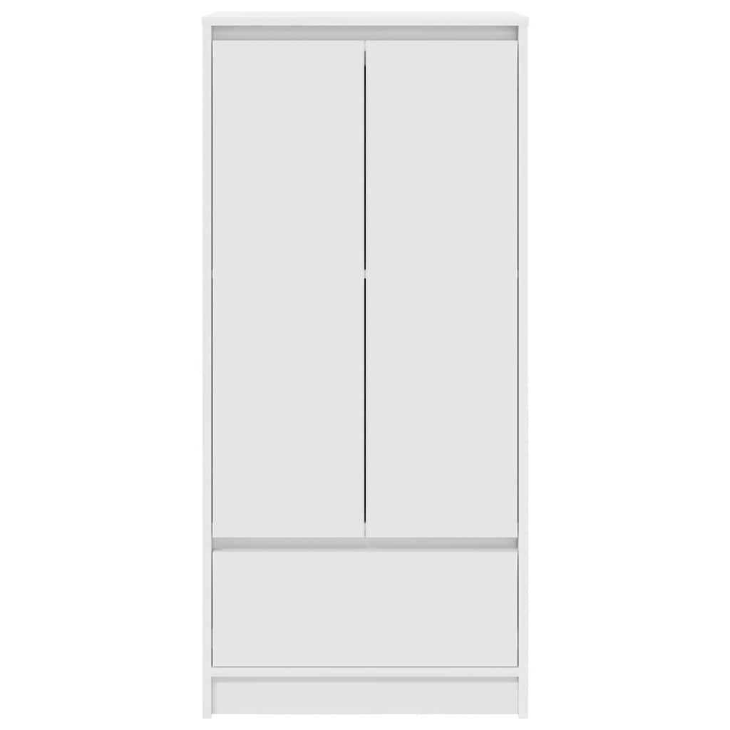 vidaXL Schrank mit Schublade Weiß 55,5x34x119,5 cm Holzwerkstoff