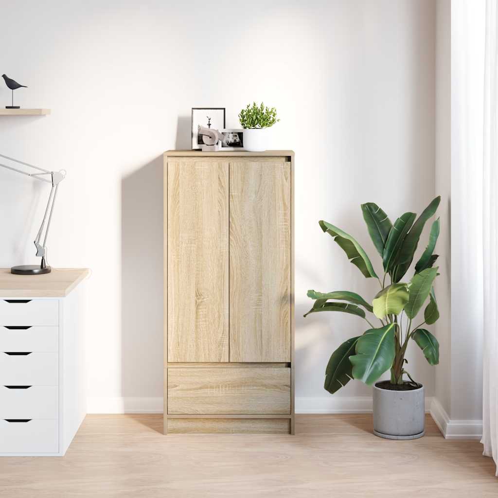 vidaXL Schrank mit Schublade Sonoma-Eiche 55,5x34x119,5 cm