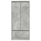 vidaXL Schrank mit Schublade Betongrau 55,5x34x119,5 cm Holzwerkstoff