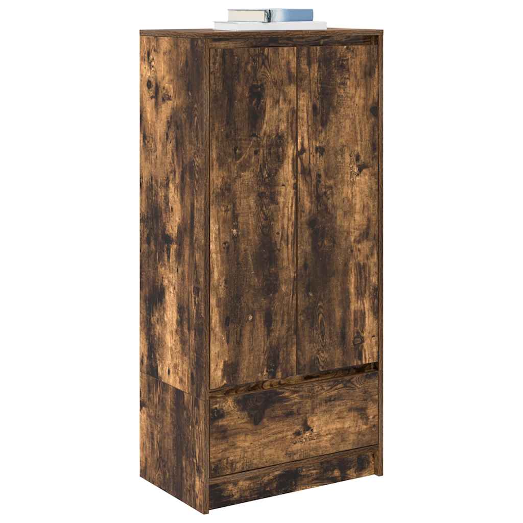 vidaXL Schrank mit Schublade Räuchereiche 55,5x34x119,5 cm