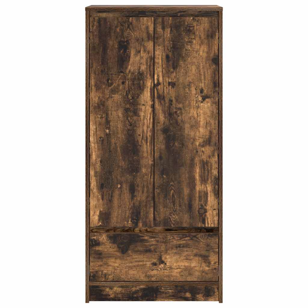 vidaXL Schrank mit Schublade Räuchereiche 55,5x34x119,5 cm