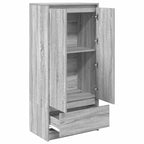 vidaXL Schrank mit Schublade Grau Sonoma 55,5x34x119,5cm Holzwerkstoff