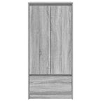 vidaXL Schrank mit Schublade Grau Sonoma 55,5x34x119,5cm Holzwerkstoff