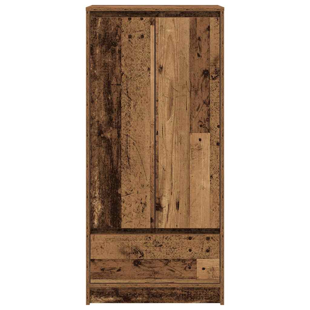 vidaXL Schrank mit Schublade Altholz-Optik 55,5x34x119,5 cm