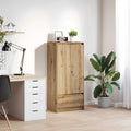 vidaXL Schrank mit Schublade Artisan-Eiche 55,5x34x119,5 cm