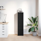 vidaXL Highboard Schwarz Eichen-Optik 29,5x34x119,5 cm Holzwerkstoff
