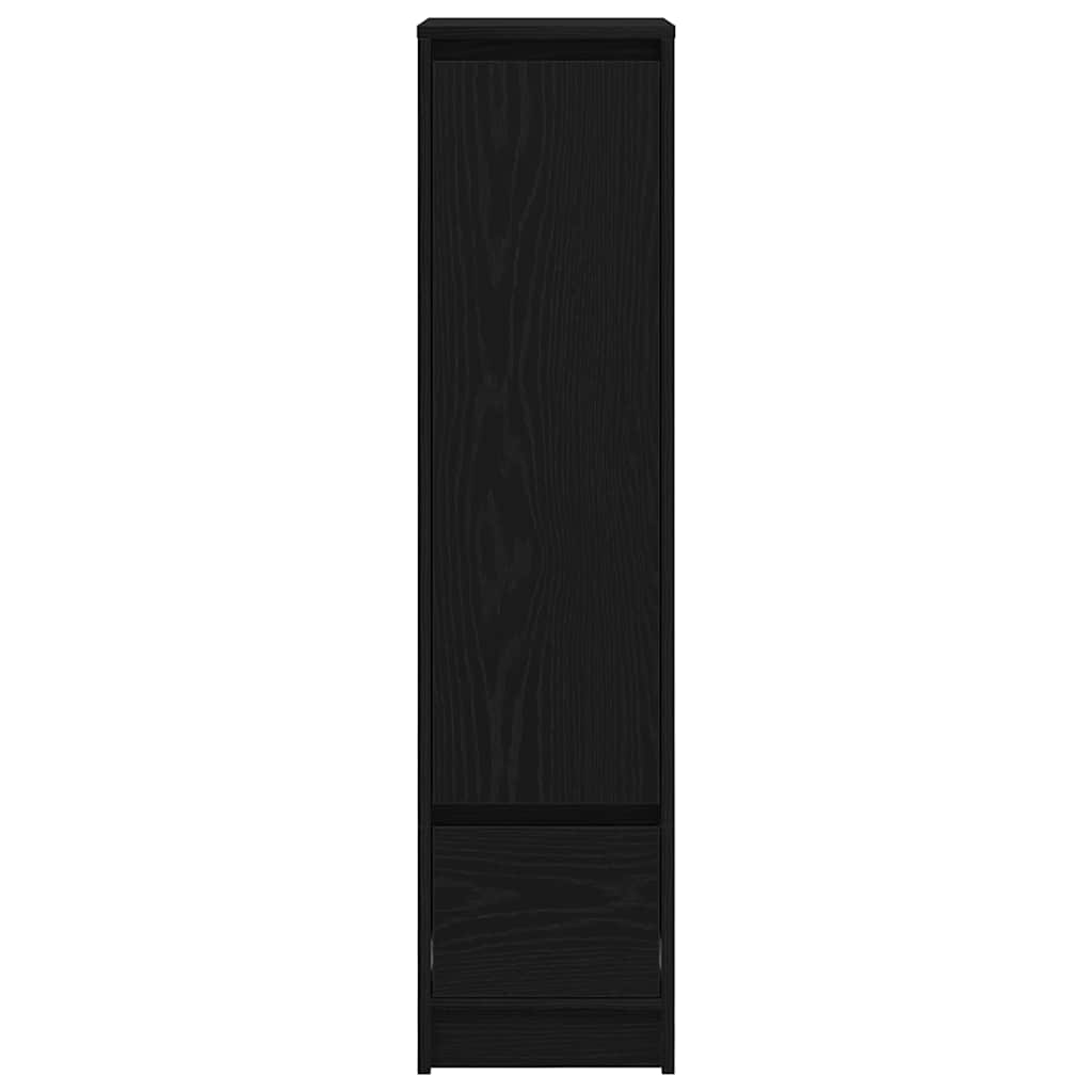 vidaXL Highboard Schwarz Eichen-Optik 29,5x34x119,5 cm Holzwerkstoff