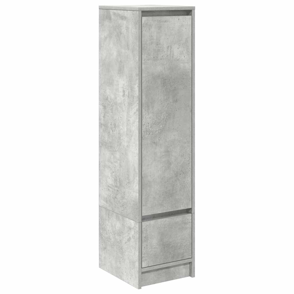 vidaXL Highboard Betongrau 29,5x34x119,5 cm Holzwerkstoff