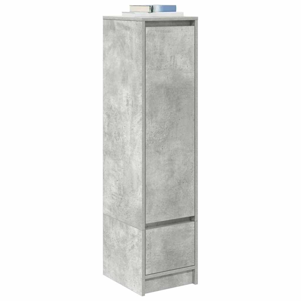 vidaXL Highboard Betongrau 29,5x34x119,5 cm Holzwerkstoff