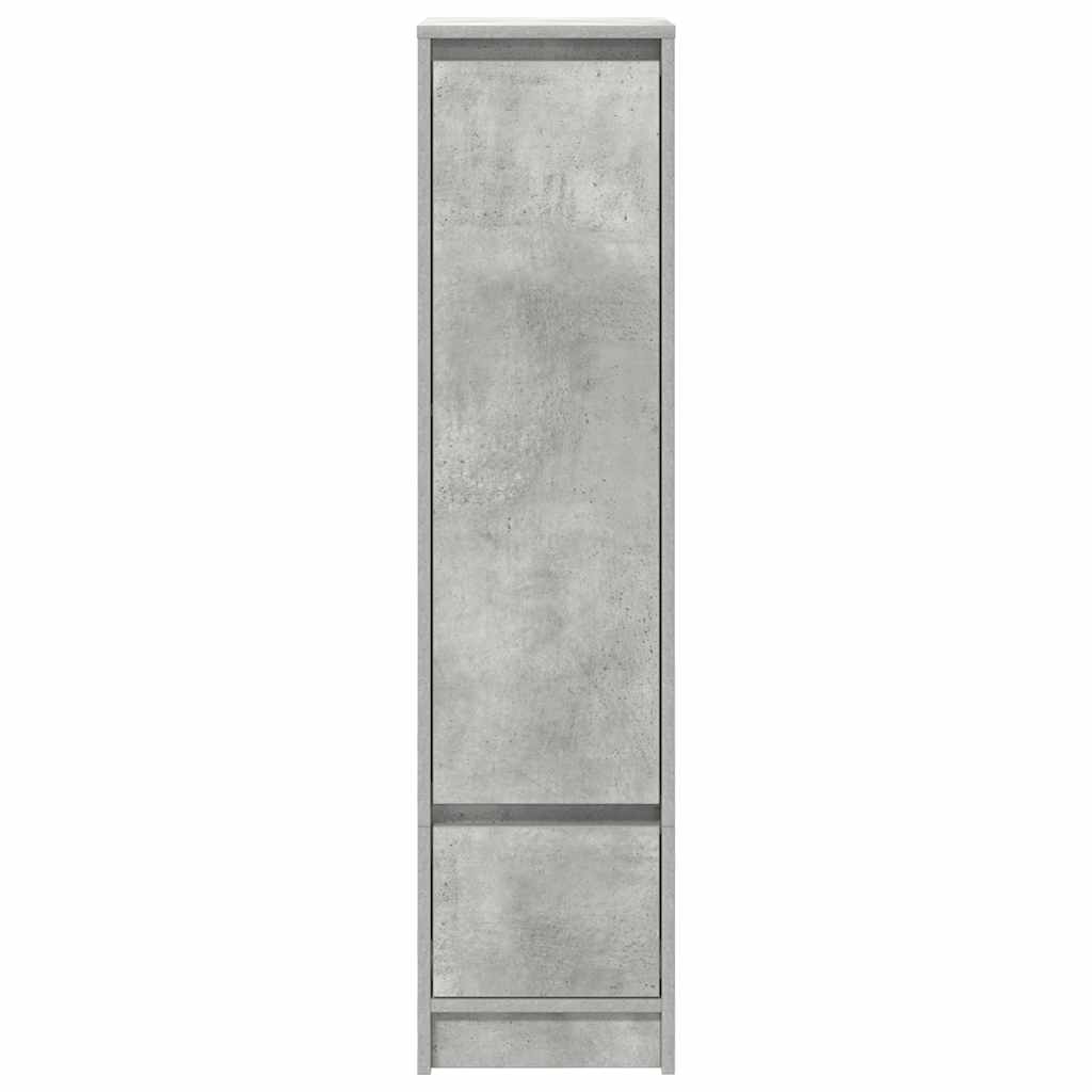 vidaXL Highboard Betongrau 29,5x34x119,5 cm Holzwerkstoff