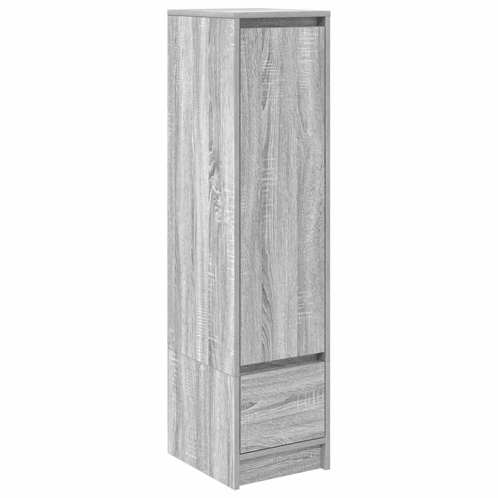 vidaXL Highboard Grau Sonoma 29,5x34x119,5 cm Holzwerkstoff