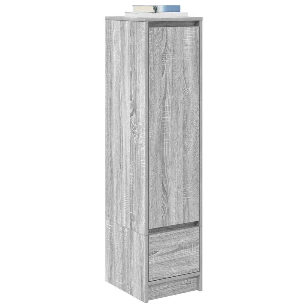 vidaXL Highboard Grau Sonoma 29,5x34x119,5 cm Holzwerkstoff