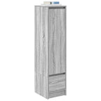 vidaXL Highboard Grau Sonoma 29,5x34x119,5 cm Holzwerkstoff