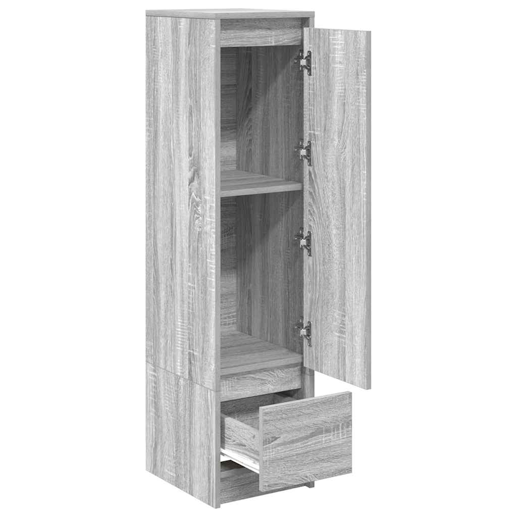 vidaXL Highboard Grau Sonoma 29,5x34x119,5 cm Holzwerkstoff