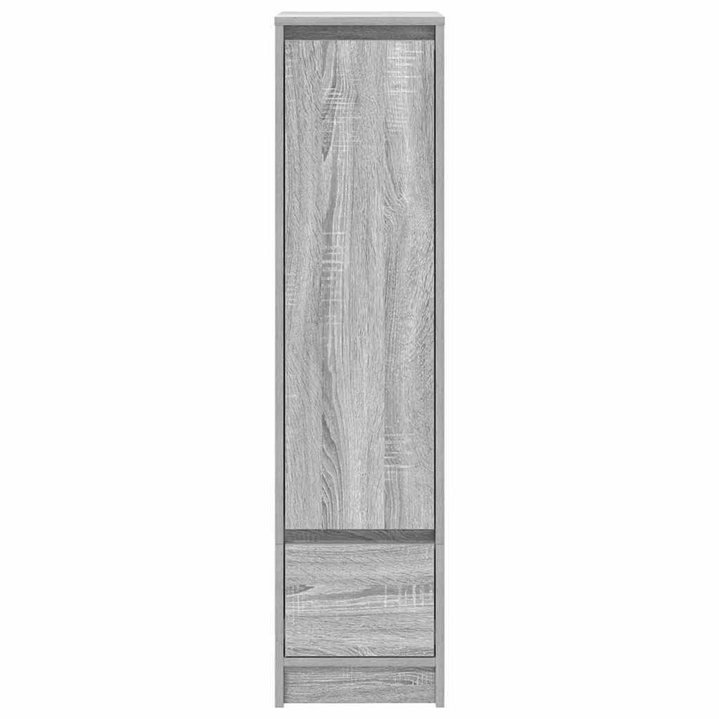vidaXL Highboard Grau Sonoma 29,5x34x119,5 cm Holzwerkstoff