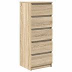 vidaXL Sideboard mit Schubladen Sonoma-Eiche 37,5x35x99 cm