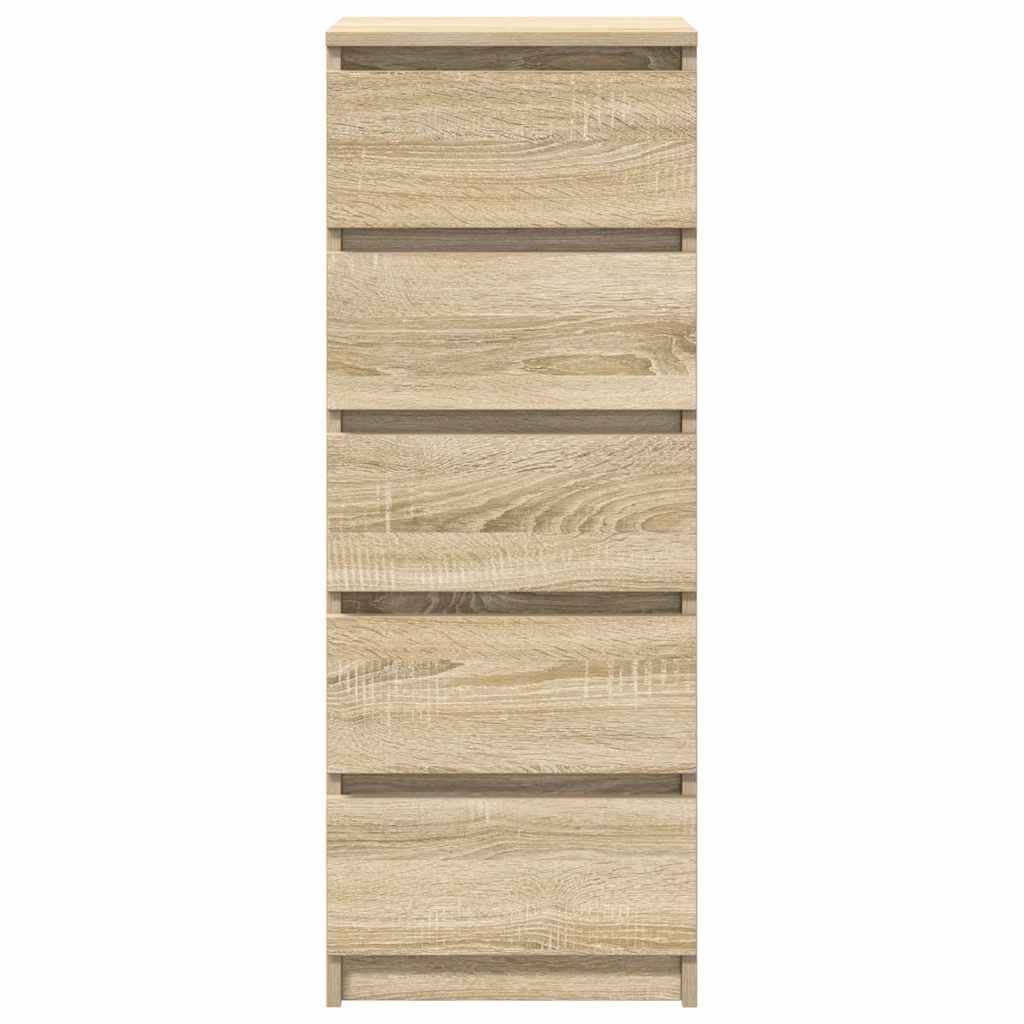 vidaXL Sideboard mit Schubladen Sonoma-Eiche 37,5x35x99 cm