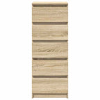 vidaXL Sideboard mit Schubladen Sonoma-Eiche 37,5x35x99 cm