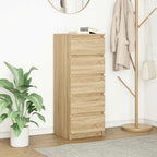 vidaXL Sideboard mit Schubladen Sonoma-Eiche 37,5x35x99 cm