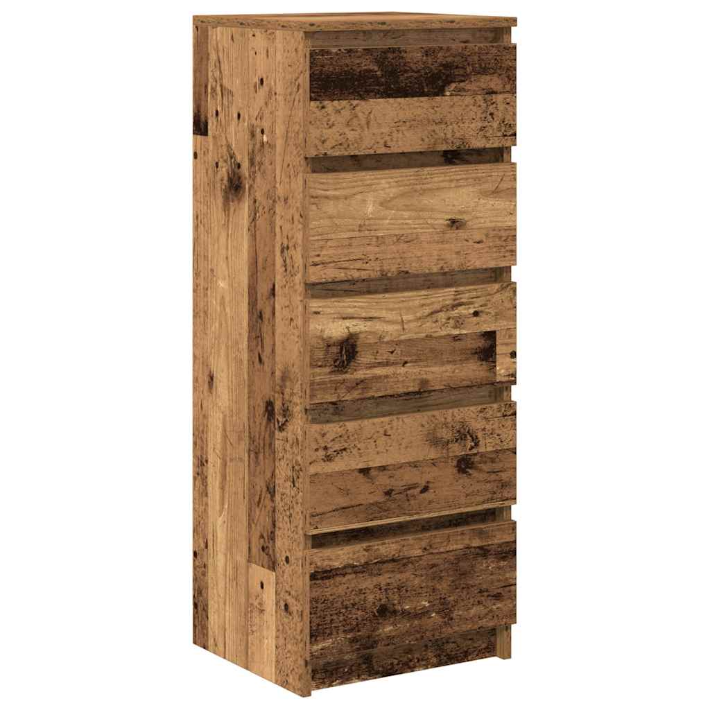 vidaXL Sideboard mit Schubladen Altholz-Optik 37,5x35x99 cm