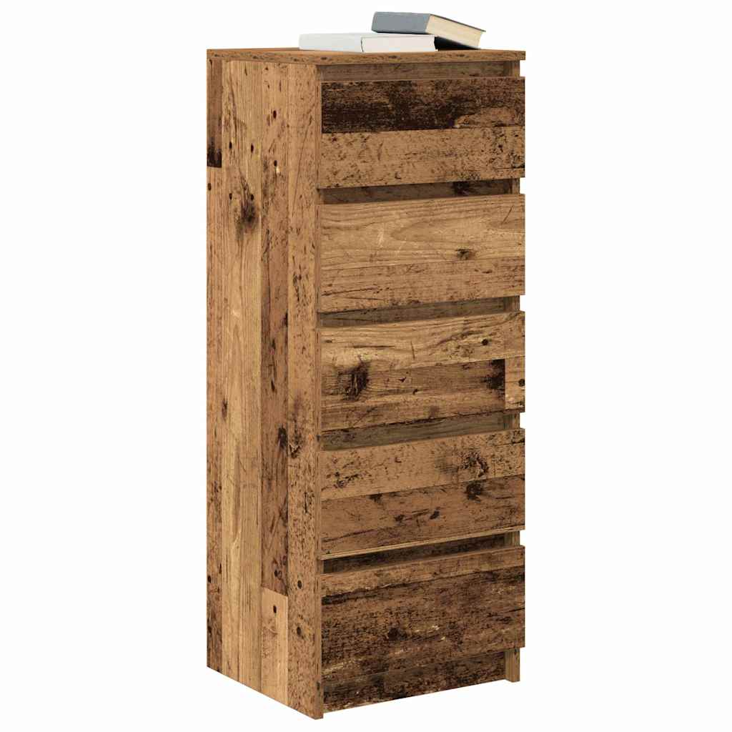 vidaXL Sideboard mit Schubladen Altholz-Optik 37,5x35x99 cm