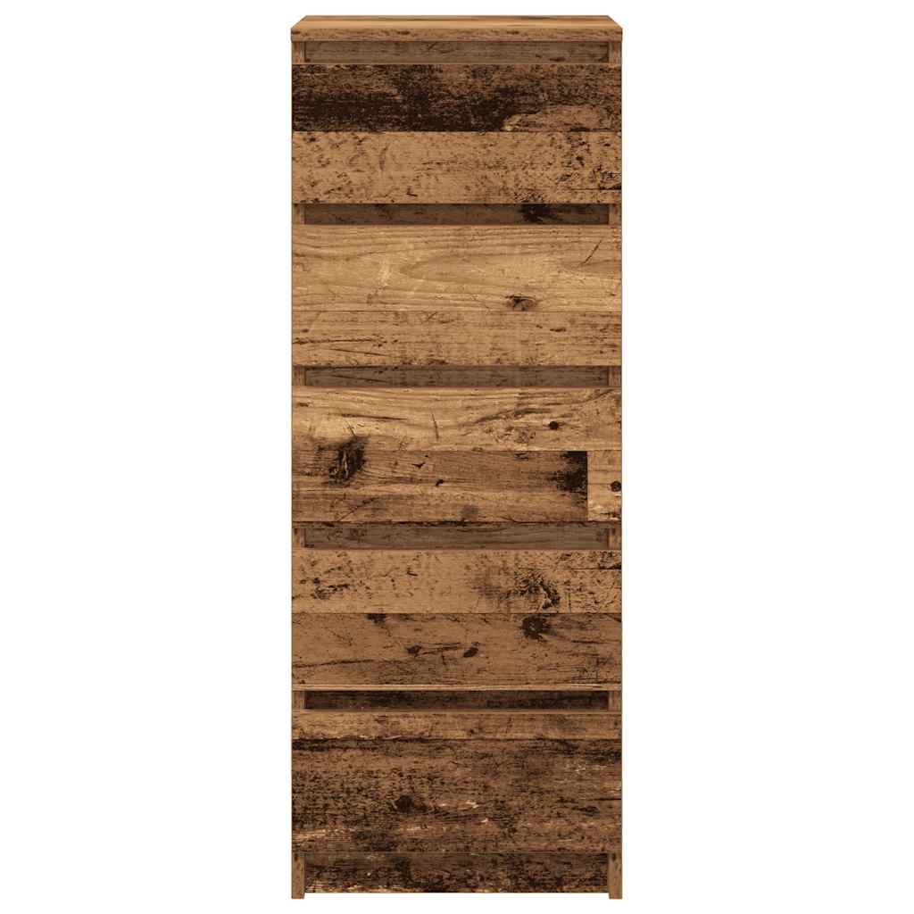 vidaXL Sideboard mit Schubladen Altholz-Optik 37,5x35x99 cm