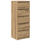 vidaXL Sideboard mit Schubladen Artisan-Eiche 37,5x35x99 cm