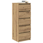 vidaXL Sideboard mit Schubladen Artisan-Eiche 37,5x35x99 cm