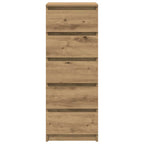 vidaXL Sideboard mit Schubladen Artisan-Eiche 37,5x35x99 cm