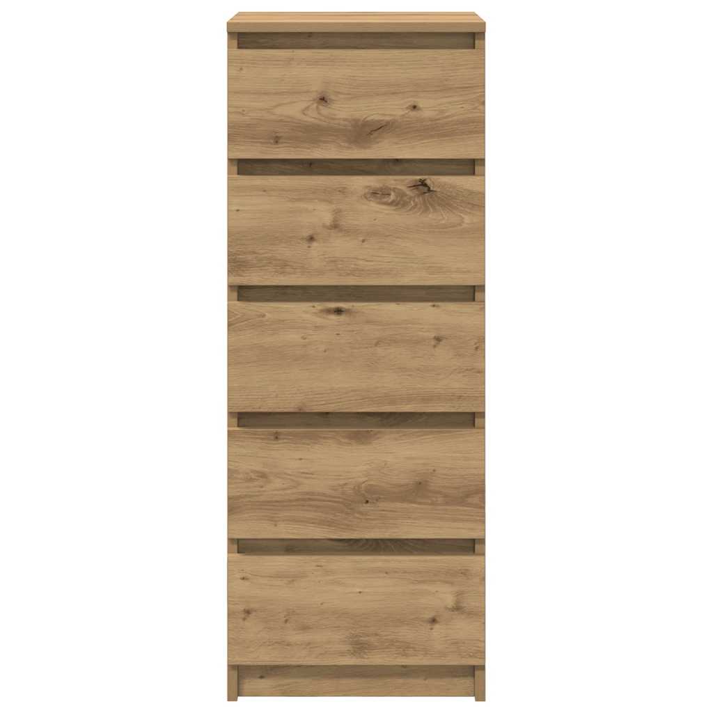 vidaXL Sideboard mit Schubladen Artisan-Eiche 37,5x35x99 cm