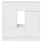 vidaXL Sideboard mit Schubladen und Türen Weiß 70,5x34x74,5 cm
