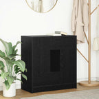vidaXL Sideboard mit Schubladen und Türen Schwarz Eichen-Optik