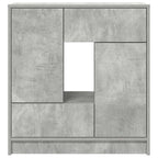 vidaXL Sideboard mit Schubladen und Türen Betongrau 70,5x34x74,5 cm