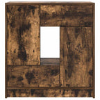 vidaXL Sideboard mit Schubladen und Türen Räuchereiche 70,5x34x74,5 cm
