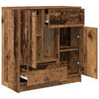 vidaXL Sideboard mit Schubladen und Türen Altholz-Optik 70,5x34x74,5cm