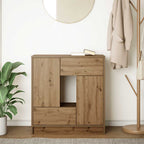 vidaXL Sideboard mit Schubladen und Türen Artisan-Eiche 70,5x34x74,5cm