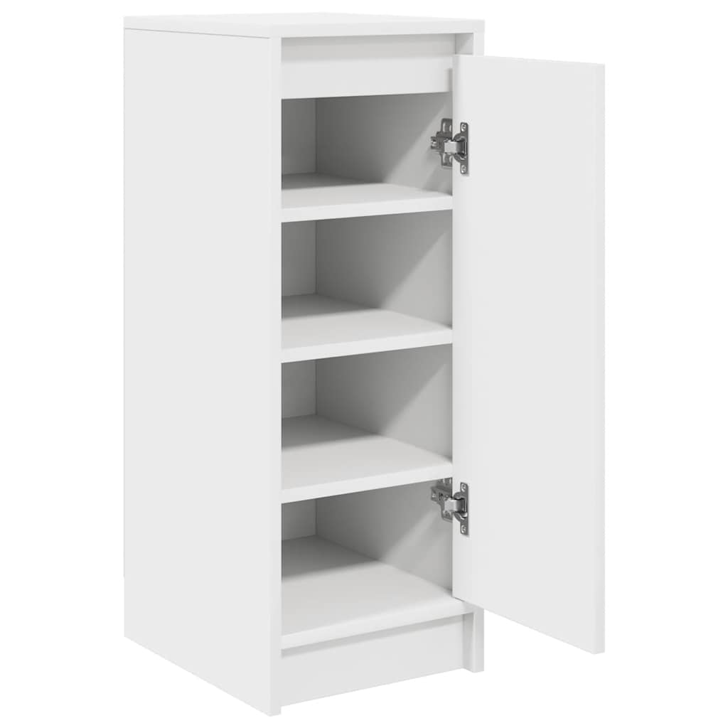 vidaXL Schuhschrank Weiß 29,5x34x76 cm Holzwerkstoff