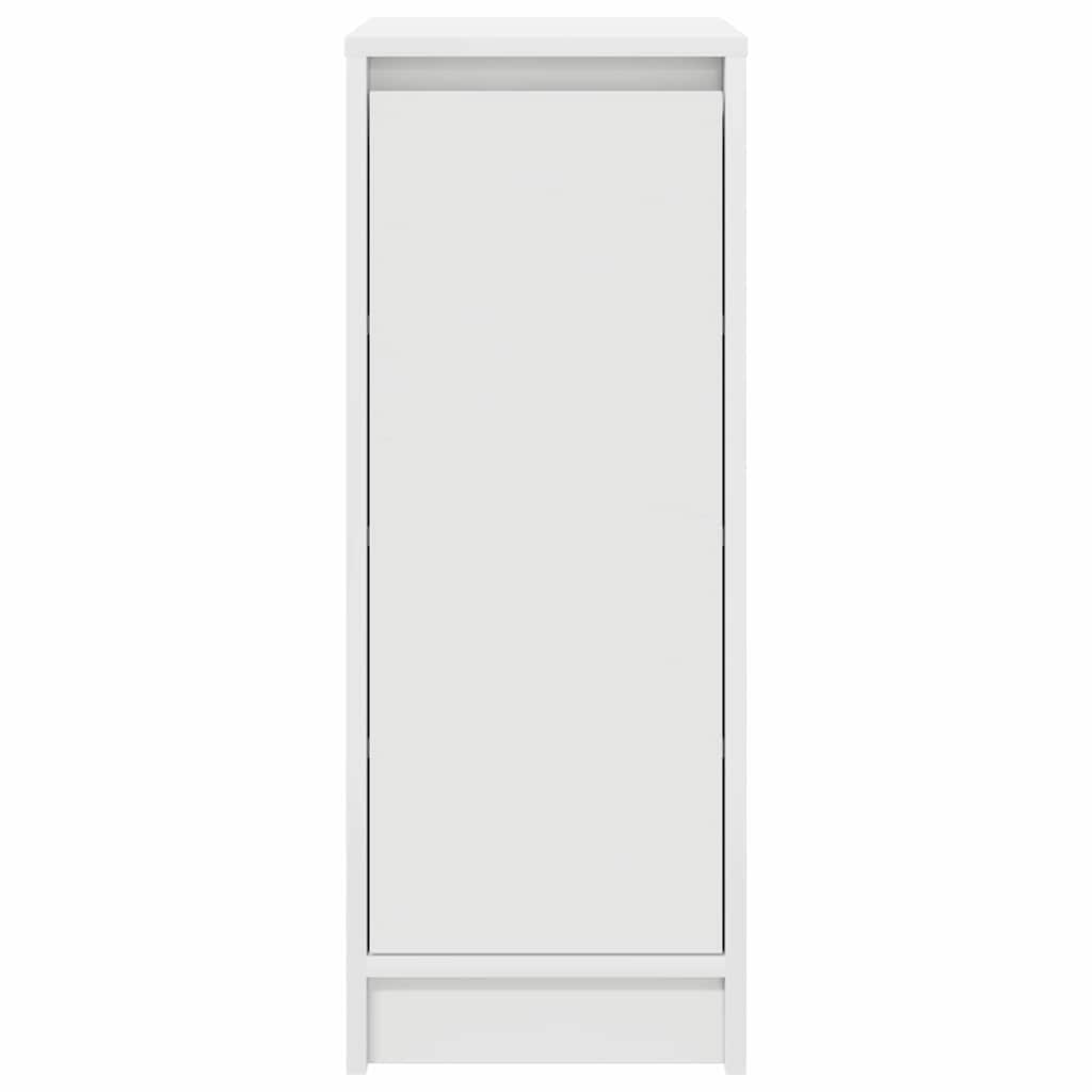 vidaXL Schuhschrank Weiß 29,5x34x76 cm Holzwerkstoff