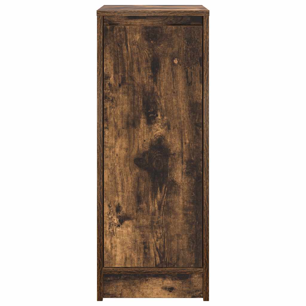 vidaXL Schuhschrank Räuchereiche 29,5x34x76 cm Holzwerkstoff