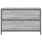 vidaXL Waschbeckenunterschrank mit Schubladen Grau Sonoma 90x34,5x60cm