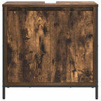 vidaXL Waschbeckenunterschrank Räuchereiche 60x34,5x60 cm