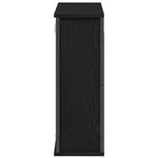 vidaXL Bad-Wandschrank mit Spiegel Schwarz Eichen-Optik 60x21x60 cm
