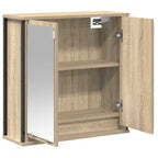 vidaXL Bad-Wandschrank mit Spiegel Sonoma-Eiche 60x21x60 cm
