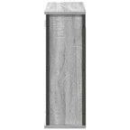 vidaXL Bad-Wandschrank mit Spiegel Grau Sonoma 60x21x60 cm